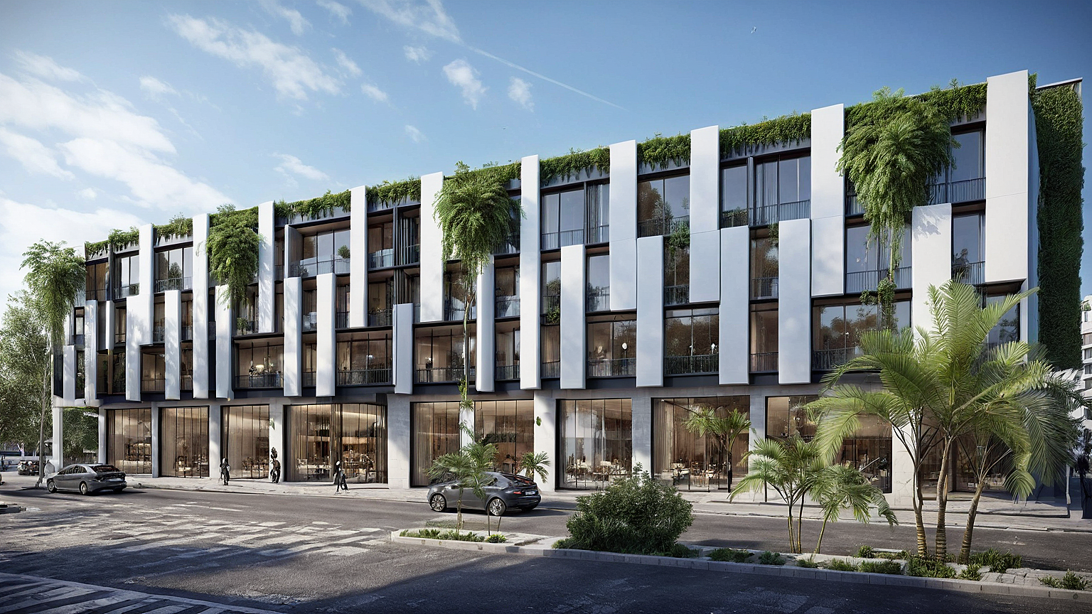 Centre d'affaires en R+3+sous-sol
